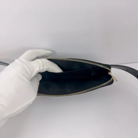 KATE SPADE WALLET BELTED PURSE FANNY PACK LEATHER SIZE SMALL/MEDIUM, BLACK COLOR - Picture 6 of 13